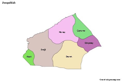 Sample Maps for Zonguldak (colored)