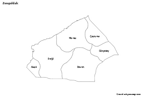 Sample Maps for Zonguldak (black-white)