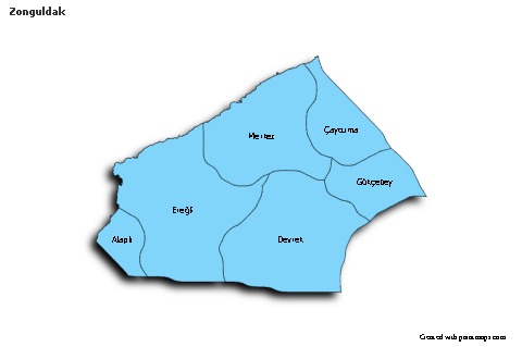 Sample Maps for Zonguldak (blue,shadowy)