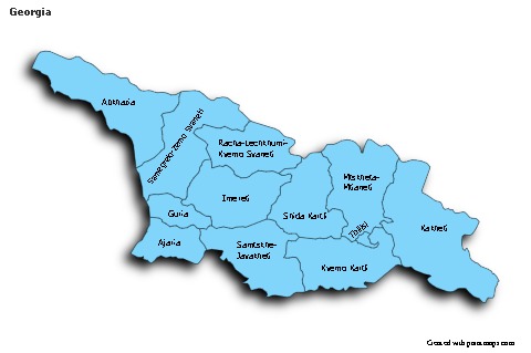Sample Maps for Georgia (blue,shadowy)