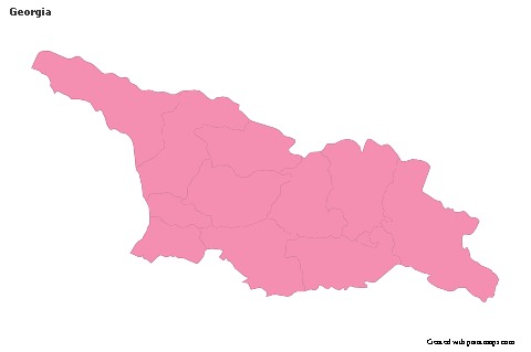 Sample Maps for Georgia (pink,outline)