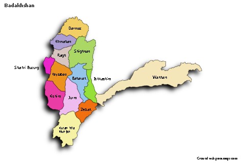 Sample Maps for Badakhshan (colored,shadowy)