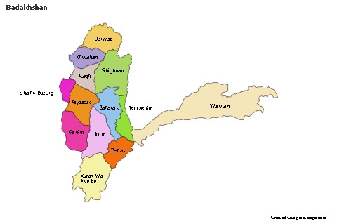 Sample Maps for Badakhshan (colored)