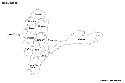 Sample Maps for Badakhshan (black-white)