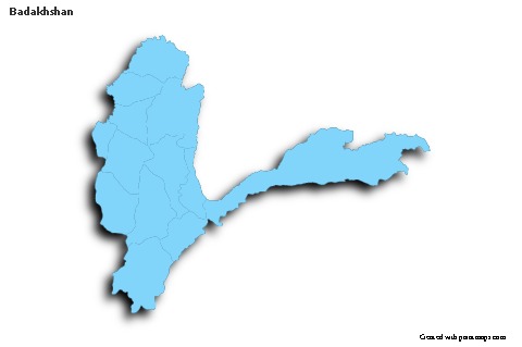 Sample Maps for Badakhshan (blue,outline,shadowy)