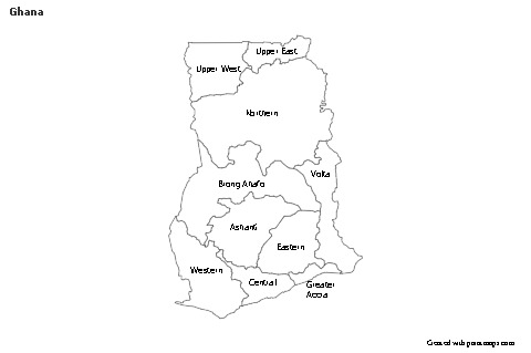 Sample Maps for Ghana (black-white)