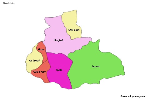 Sample Maps for Badghis (colored)