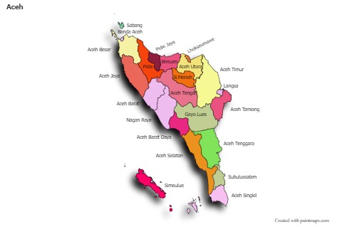 Sample Maps for Aceh (colored,shadowy)
