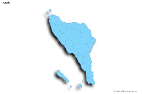 Sample Maps for Aceh (blue,outline,shadowy)