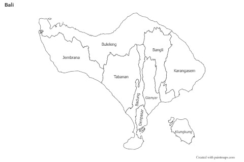 Sample Maps for Bali (black-white)