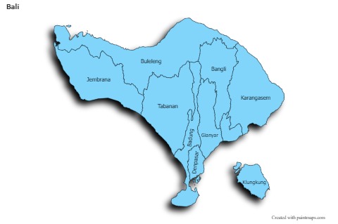 Sample Maps for Bali (blue,shadowy)