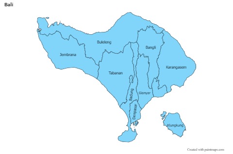 Sample Maps for Bali (blue)