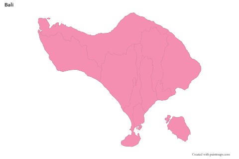 Sample Maps for Bali (pink,outline)
