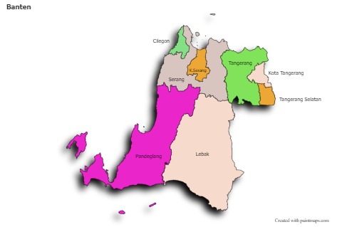 Banten için Örnek Haritalar (renkli,gölgeli)