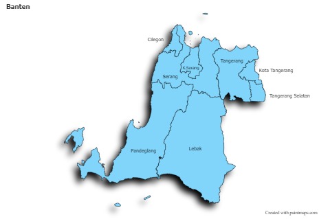 Banten için Örnek Haritalar (mavi,gölgeli)