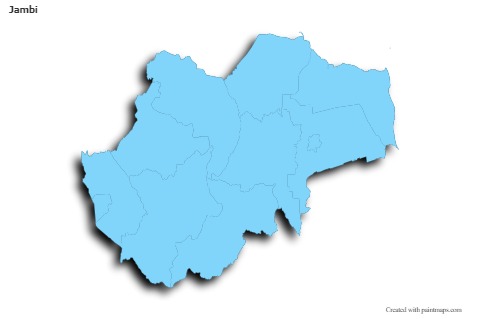 Jambi için Örnek Haritalar (mavi,anahat,gölgeli)
