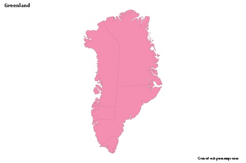 Sample Maps for Greenland (pink,outline)