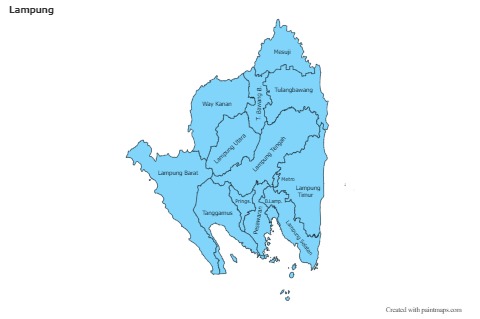 Lampung için Örnek Haritalar (mavi)