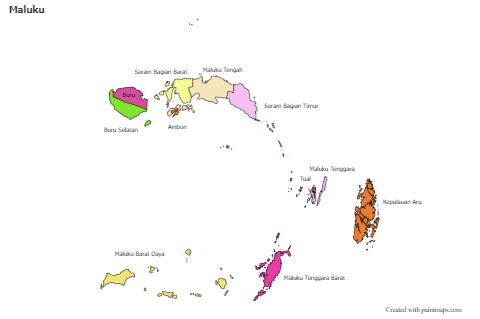 Sample Maps for Maluku (colored)