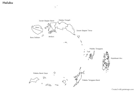 Sample Maps for Maluku (black-white)