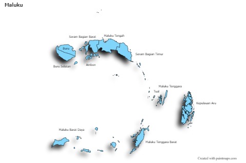Sample Maps for Maluku (blue,shadowy)