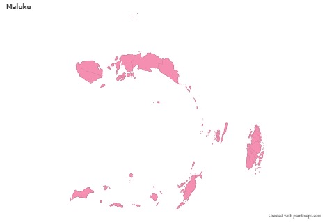 Sample Maps for Maluku (pink,outline)