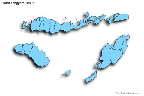 Sample Maps for Nusa Tenggara Timur (blue,shadowy)