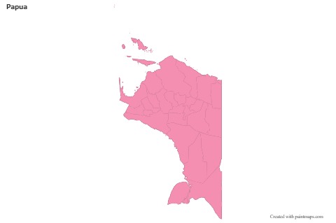 Papua için Örnek Haritalar (pembe,anahat)
