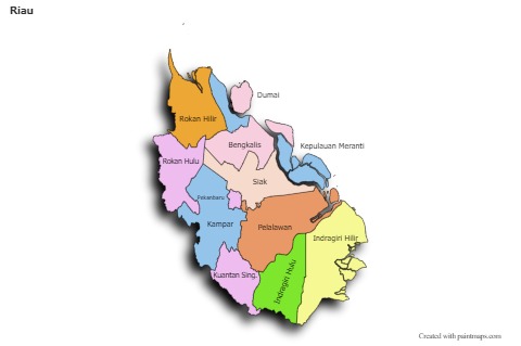 Riau için Örnek Haritalar (renkli,gölgeli)