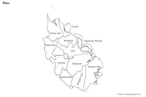 Riau için Örnek Haritalar (siyah-beyaz)