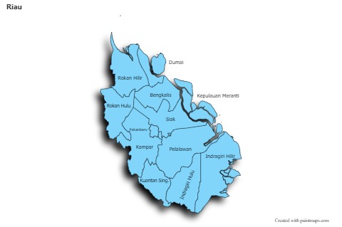 Riau için Örnek Haritalar (mavi,gölgeli)
