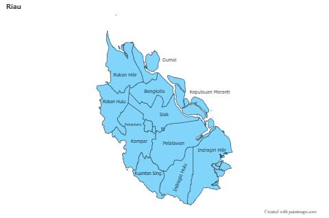 Riau için Örnek Haritalar (mavi)
