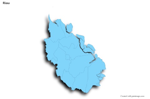 Riau için Örnek Haritalar (mavi,anahat,gölgeli)
