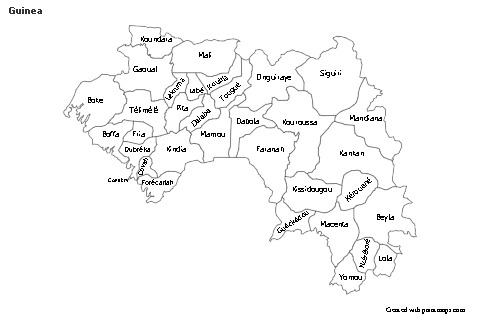 Sample Maps for Guinea (black-white)