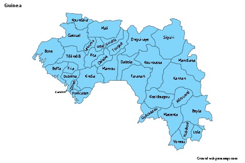 Sample Maps for Guinea (blue)