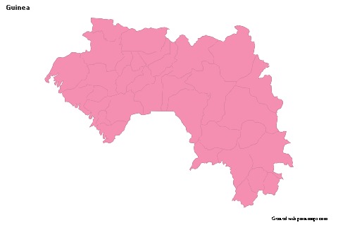 Sample Maps for Guinea (pink,outline)