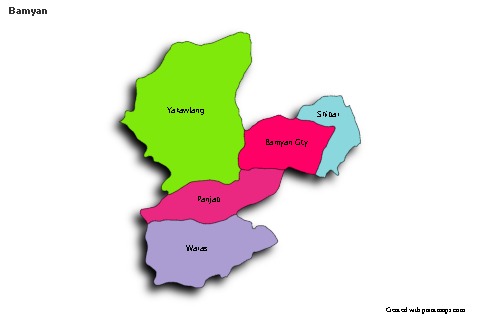 Sample Maps for Bamyan (colored,shadowy)