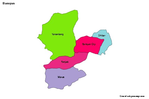 Sample Maps for Bamyan (colored)