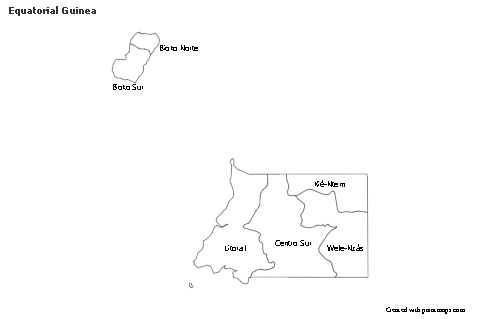 Sample Maps for Equatorial Guinea (black-white)