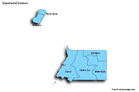 Sample Maps for Equatorial Guinea (blue,shadowy)