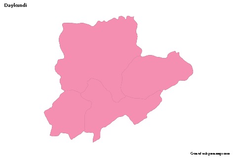 Daykundi için Örnek Haritalar (pembe,anahat)