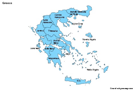 Mapas de muestra para Grecia (azul)
