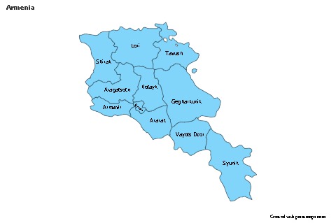 Sample Maps for Armenia (blue)