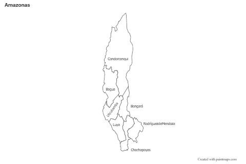 Mapas de muestra para Amazonas (blanco-negro)