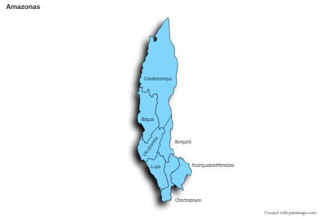 Mapas de muestra para Amazonas (azul,sombrío)
