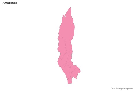 Mapas de muestra para Amazonas (rosa,contorno)
