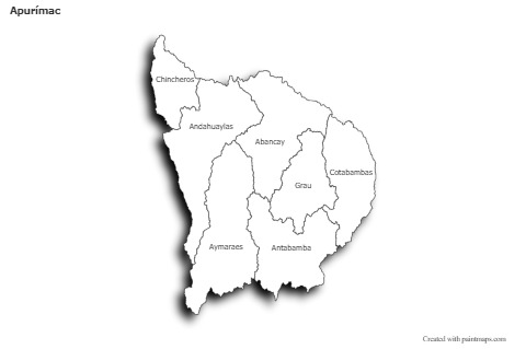 Sample Maps for Apurímac (black-white,shadowy)