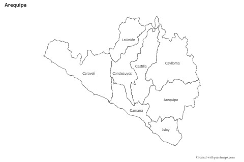 Sample Maps for Arequipa (black-white)