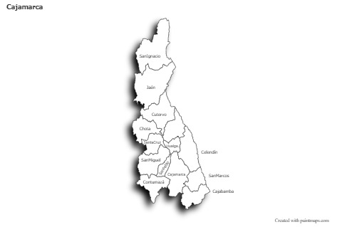 Sample Maps for Cajamarca (black-white,shadowy)