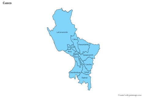 Contoh Peta untuk Cusco (biru)
